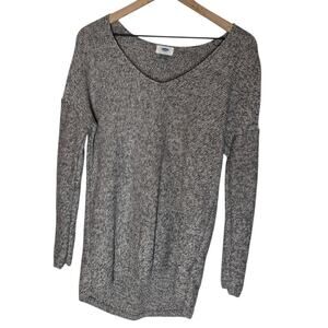 Old Navy Marled Knit Hi Low Sweater Cozy Casual Tunic Womens Large